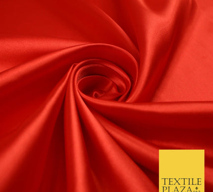 BUDGET Plain Smooth Shiny Lightweight Poly Satin Fabric Dress Lining Decor 42"