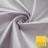 BUDGET Plain Smooth Shiny Lightweight Poly Satin Fabric Dress Lining Decor 42"
