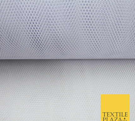 3 COLOURS - 5M / 10M - CAN CAN Plain Stiff Dress Net Fabric Mesh Underskirt 40"