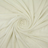 IVORY CREAM Soft Velvet Velour Fabric Stretch Material 58" WIDE 9770