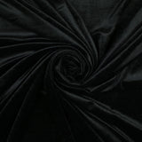 BLACK Soft Velvet Velour Fabric Stretch Material 71" SUPER WIDE 9766