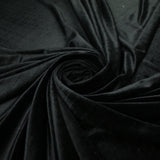 BLACK Soft Velvet Velour Fabric Stretch Material 71" SUPER WIDE 9766