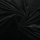 BLACK Soft Velvet Velour Fabric Stretch Material 64" WIDE 9767