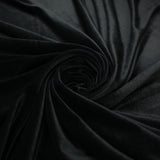 BLACK Soft Velvet Velour Fabric Stretch Material 64" WIDE 9767