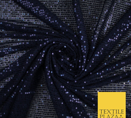 6 COLOURS - Sequin Stripe Sparkly Shiny Stretch Mesh Net Tulle Dress Fabric 48"