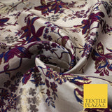 Luxury Gold Floral Ornate Vine Textured Brocade Dress Fabric Metallic 59" Wide