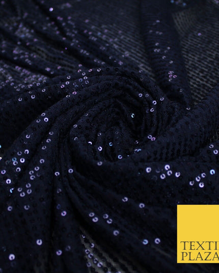 6 COLOURS - Sequin Stripe Sparkly Shiny Stretch Mesh Net Tulle Dress Fabric 48"