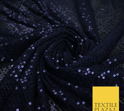 6 COLOURS - Sequin Stripe Sparkly Shiny Stretch Mesh Net Tulle Dress Fabric 48"