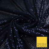 6 COLOURS - Sequin Stripe Sparkly Shiny Stretch Mesh Net Tulle Dress Fabric 48"