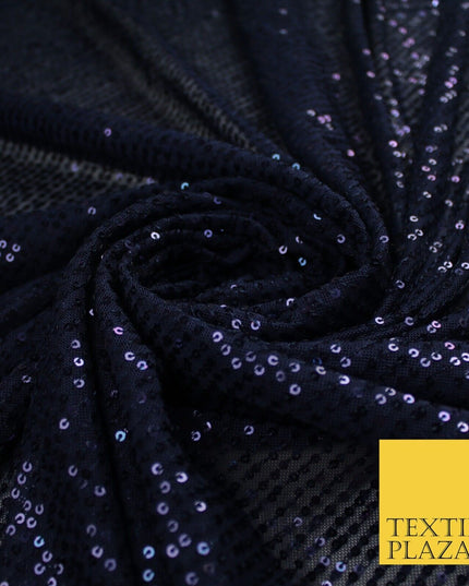 6 COLOURS - Sequin Stripe Sparkly Shiny Stretch Mesh Net Tulle Dress Fabric 48"