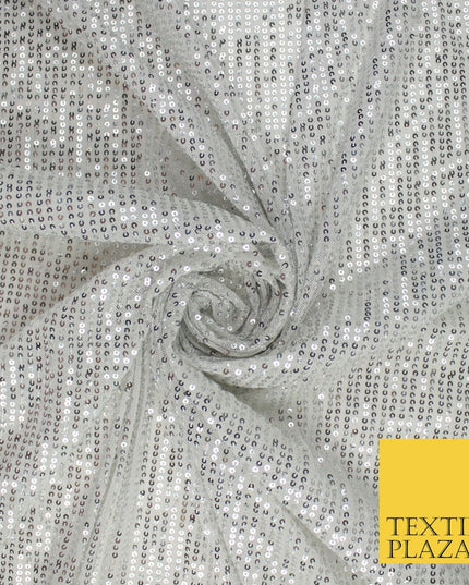 6 COLOURS - Sequin Stripe Sparkly Shiny Stretch Mesh Net Tulle Dress Fabric 48"