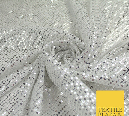 6 COLOURS - Sequin Stripe Sparkly Shiny Stretch Mesh Net Tulle Dress Fabric 48"