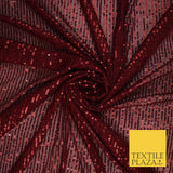 6 COLOURS - Sequin Stripe Sparkly Shiny Stretch Mesh Net Tulle Dress Fabric 48"