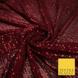 6 COLOURS - Sequin Stripe Sparkly Shiny Stretch Mesh Net Tulle Dress Fabric 48"