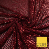 6 COLOURS - Sequin Stripe Sparkly Shiny Stretch Mesh Net Tulle Dress Fabric 48"
