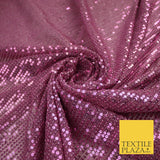 6 COLOURS - Sequin Stripe Sparkly Shiny Stretch Mesh Net Tulle Dress Fabric 48"