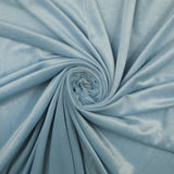 PALE BLUE Soft Velvet Velour Fabric Stretch Material 58" WIDE 9769