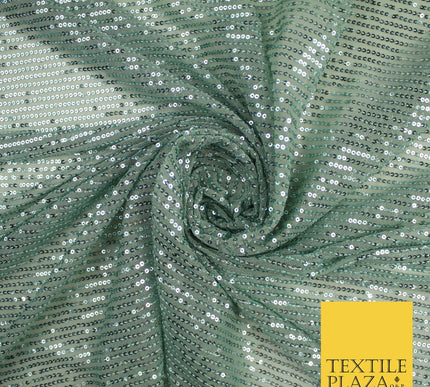 6 COLOURS - Sequin Stripe Sparkly Shiny Stretch Mesh Net Tulle Dress Fabric 48"