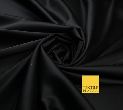Premium Plain 2 Way Stretch Liquid Satin Silky Fabric Material Dress Bridal 48"