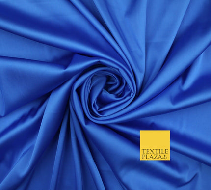 Premium Plain 2 Way Stretch Liquid Satin Silky Fabric Material Dress Bridal 48"