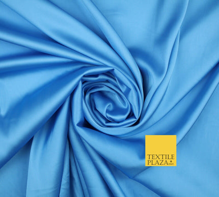 Premium Plain 2 Way Stretch Liquid Satin Silky Fabric Material Dress Bridal 48"