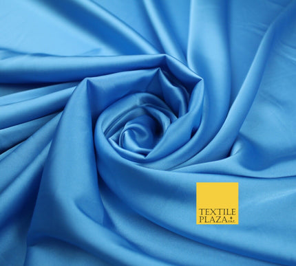 Premium Plain 2 Way Stretch Liquid Satin Silky Fabric Material Dress Bridal 48"