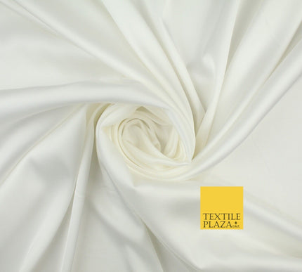 Premium Plain 2 Way Stretch Liquid Satin Silky Fabric Material Dress Bridal 48"