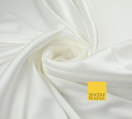 Premium Plain 2 Way Stretch Liquid Satin Silky Fabric Material Dress Bridal 48"