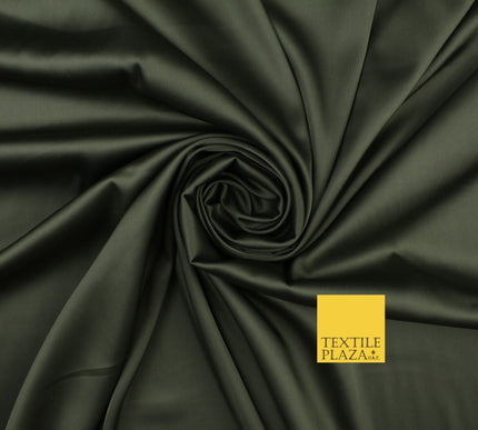 Premium Plain 2 Way Stretch Liquid Satin Silky Fabric Material Dress Bridal 48"