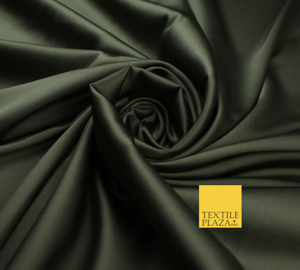 Premium Plain 2 Way Stretch Liquid Satin Silky Fabric Material Dress Bridal 48"