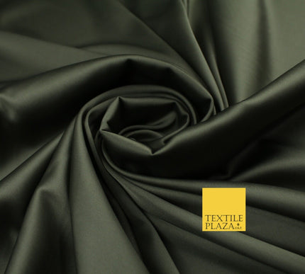 Premium Plain 2 Way Stretch Liquid Satin Silky Fabric Material Dress Bridal 48"