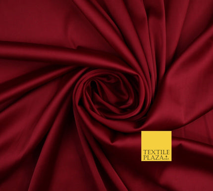 Premium Plain 2 Way Stretch Liquid Satin Silky Fabric Material Dress Bridal 48"