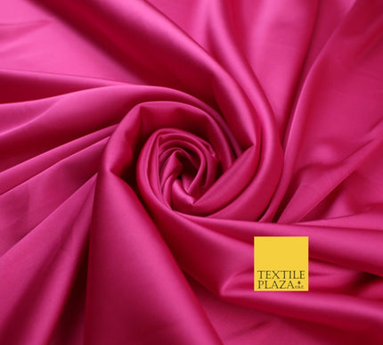 Premium Plain 2 Way Stretch Liquid Satin Silky Fabric Material Dress Bridal 48"