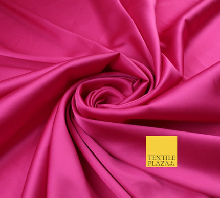 Premium Plain 2 Way Stretch Liquid Satin Silky Fabric Material Dress Bridal 48"