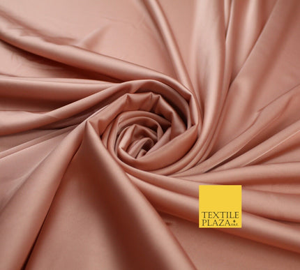 Premium Plain 2 Way Stretch Liquid Satin Silky Fabric Material Dress Bridal 48"