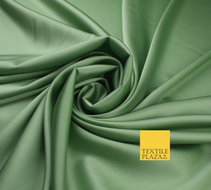 Premium Plain 2 Way Stretch Liquid Satin Silky Fabric Material Dress Bridal 48"