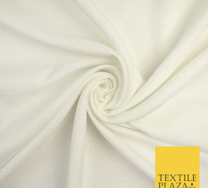 Off White Silver Jacquard Geometric Abstract Woven Jacquard Dress Fabric 9928