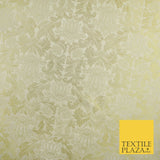 Gold Ornamental Damask Motif Metallic Textured Brocade Waistcoat Fabric 9914