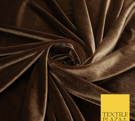 19 COLOURS - LUXURY Plush Plain Stretch Velvet Velour Fabric Material Craft 58"