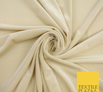 19 COLOURS - LUXURY Plush Plain Stretch Velvet Velour Fabric Material Craft 58"