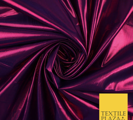 5 COLOURS -Metallic Two Tone Lame Fabric Shiny Mirror Foil Dancewear Costume 44"