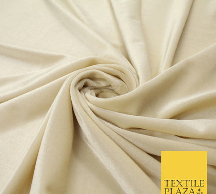 19 COLOURS - LUXURY Plush Plain Stretch Velvet Velour Fabric Material Craft 58"