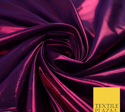 5 COLOURS -Metallic Two Tone Lame Fabric Shiny Mirror Foil Dancewear Costume 44"