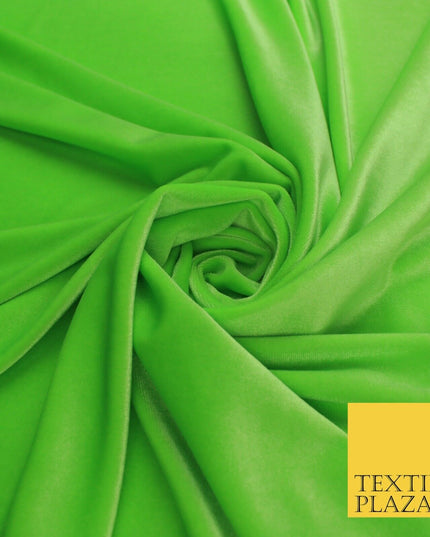 19 COLOURS - LUXURY Plush Plain Stretch Velvet Velour Fabric Material Craft 58"