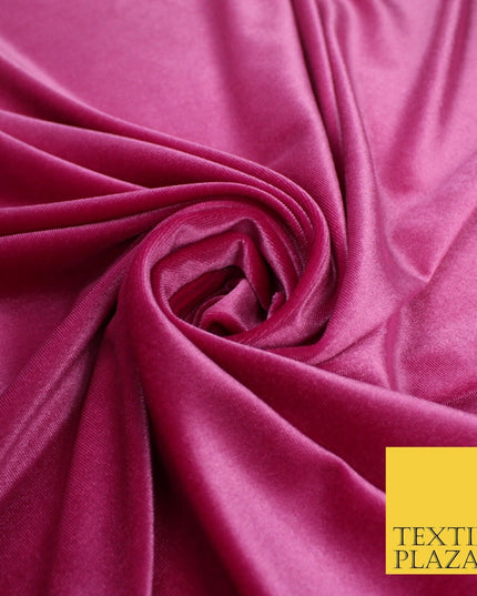 19 COLOURS - LUXURY Plush Plain Stretch Velvet Velour Fabric Material Craft 58"