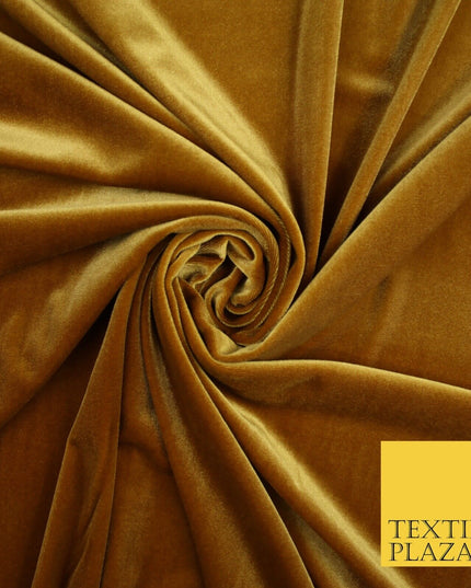 19 COLOURS - LUXURY Plush Plain Stretch Velvet Velour Fabric Material Craft 58"