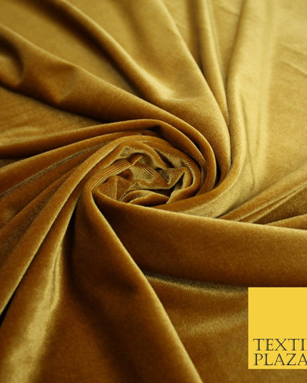19 COLOURS - LUXURY Plush Plain Stretch Velvet Velour Fabric Material Craft 58"