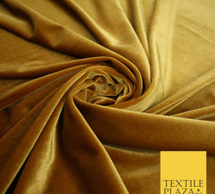 19 COLOURS - LUXURY Plush Plain Stretch Velvet Velour Fabric Material Craft 58"