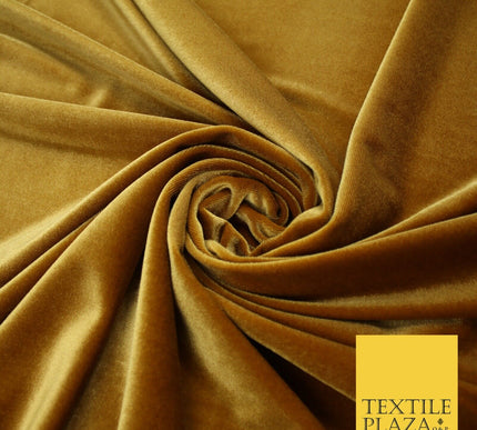 19 COLOURS - LUXURY Plush Plain Stretch Velvet Velour Fabric Material Craft 58"
