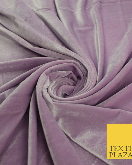 19 COLOURS - LUXURY Plush Plain Stretch Velvet Velour Fabric Material Craft 58"
